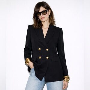 Romeo + Juliet Couture Black Double-Breasted Blazer Size Medium NWT